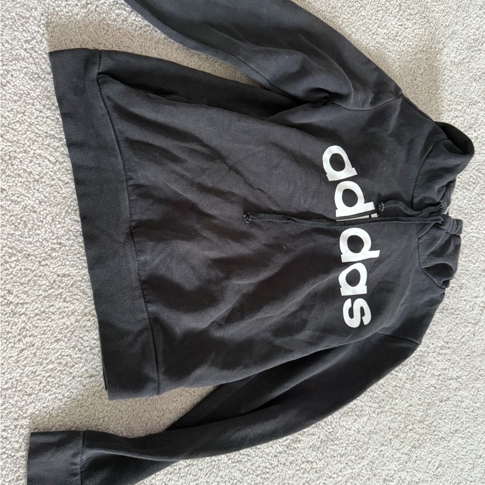 Adidas Black Pullover with White Logo